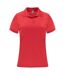 Womens/ladies Monzha Short-sleeved Sports Polo Shirt Red Roly-1