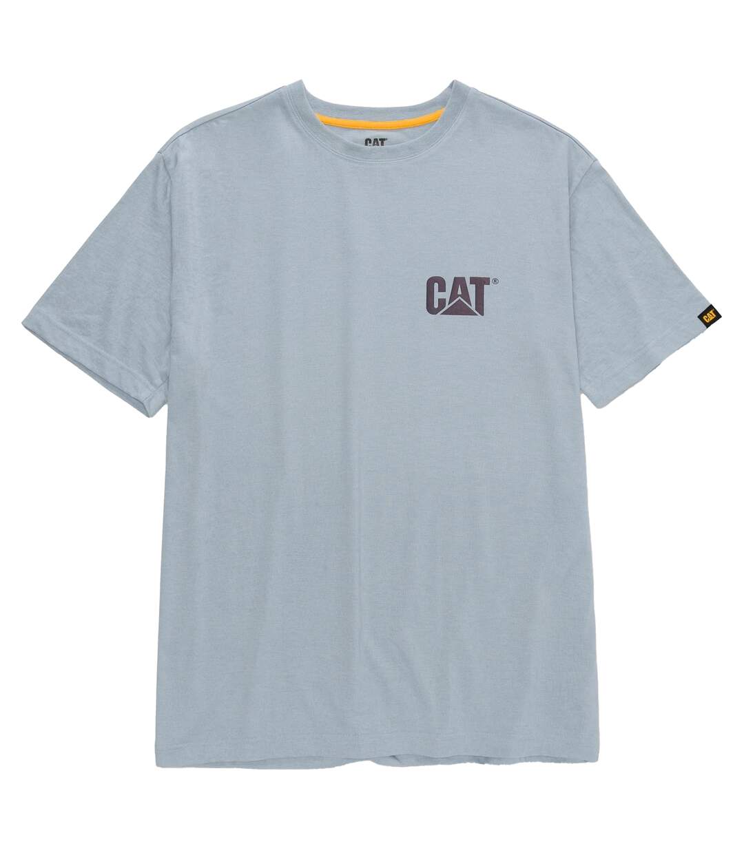 T-shirt trademark homme bleu gris chiné Caterpillar-1