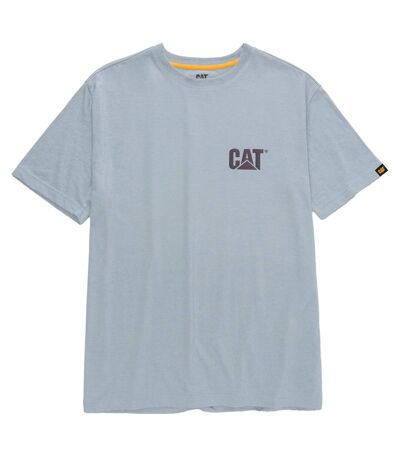 T-shirt trademark homme bleu gris chiné Caterpillar