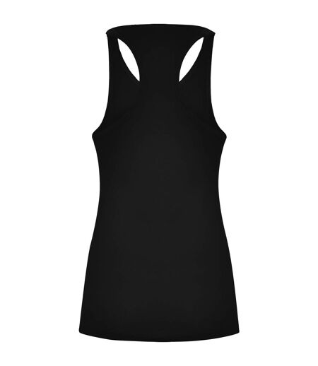 Womens/ladies Brenda Tank Top Black Roly