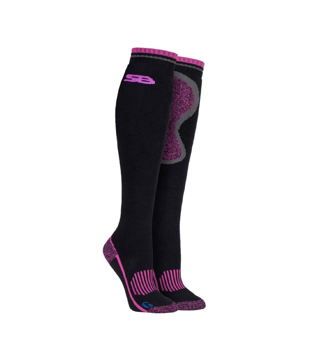 1 Pack Ladies Long Knee High Wool Thermal Equestrian Socks-1