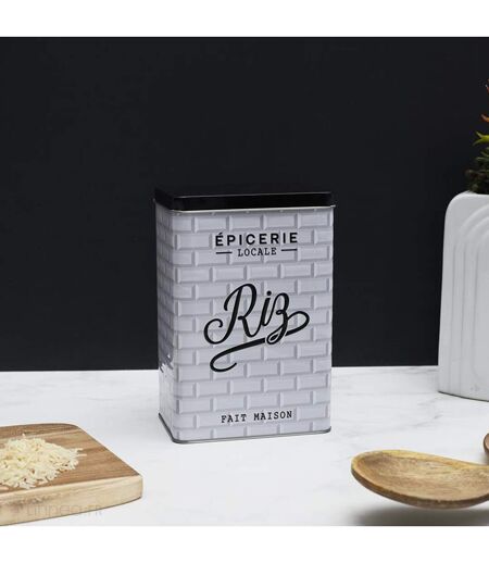 Boite de rangement aliments en métal BROOKLYN Riz