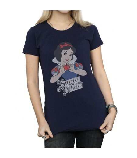 Disney Princess - T-shirt SNOW WHITE APPLE - Femme (Bleu marine) - UTBI36905
