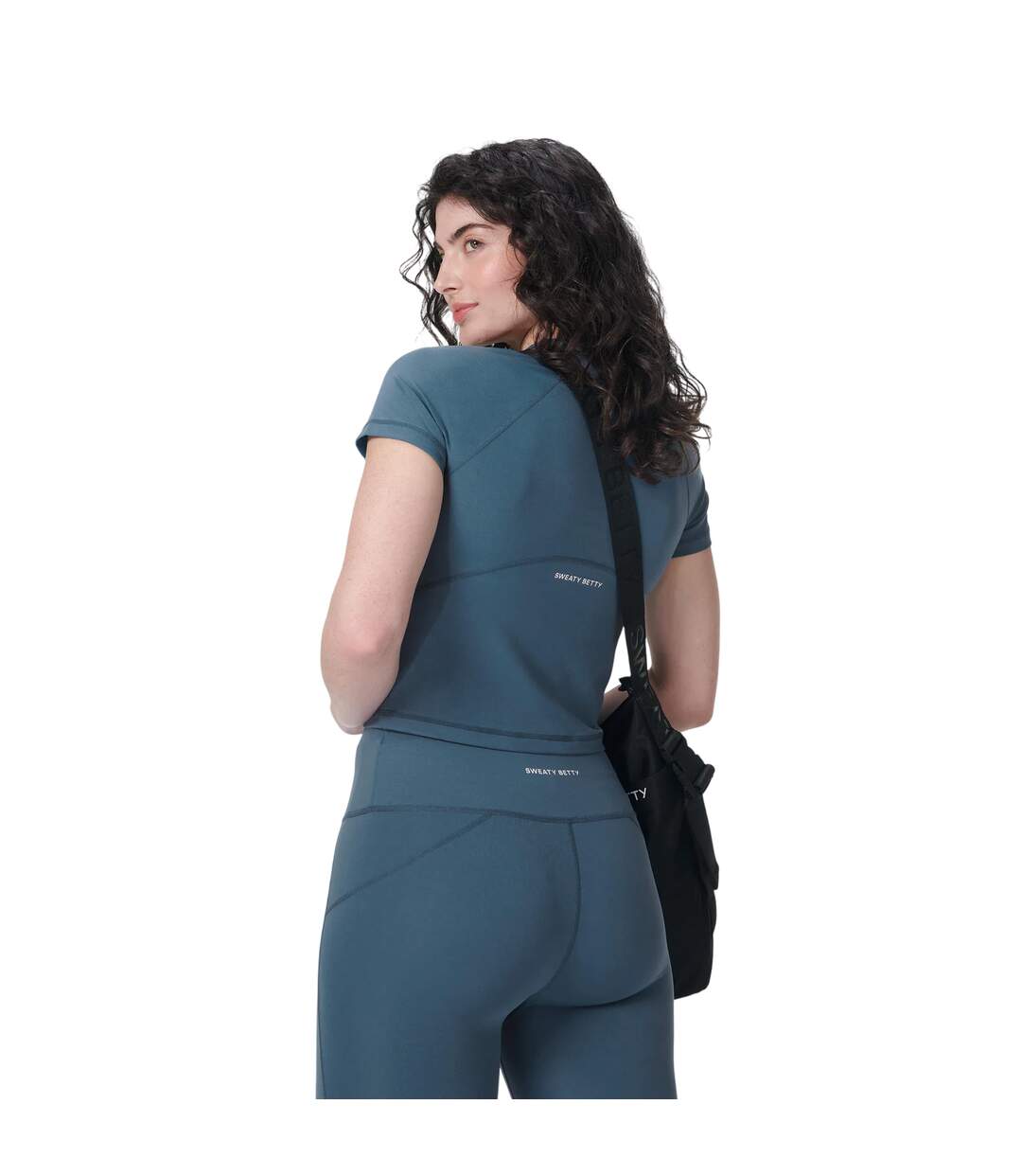 T-shirt All Day Active Femme Bleu Discret Sweaty Betty-3