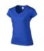 Gildan Ladies Soft Style Short Sleeve V-Neck T-Shirt (Royal)