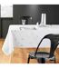 Nappe Imprimé Métallisé Sapin 150x240cm Blanc & Argent-3
