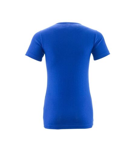 Womens/ladies Crossover T-shirt Royal Blue Mascot