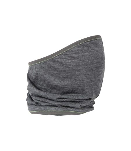 Mens merino wool lightweight neck warmer one size gray Mountain Warehouse