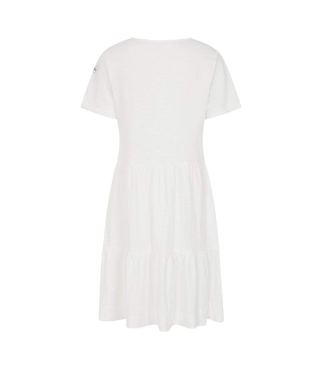Robe Motif/style À Volants Femme Blanc Lazy Jacks-2