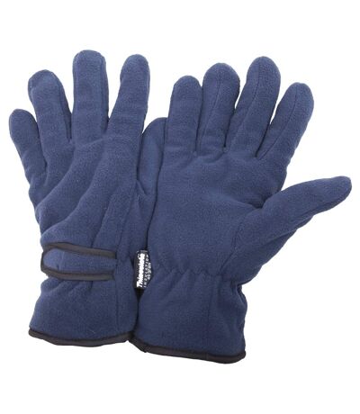 FLOSO Mens Winter Thermal Fleece Gloves (3M 40g) (Navy)