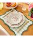 Lot de 6 Assiettes à Dessert Fleur de Rose 19cm Multicolore-3