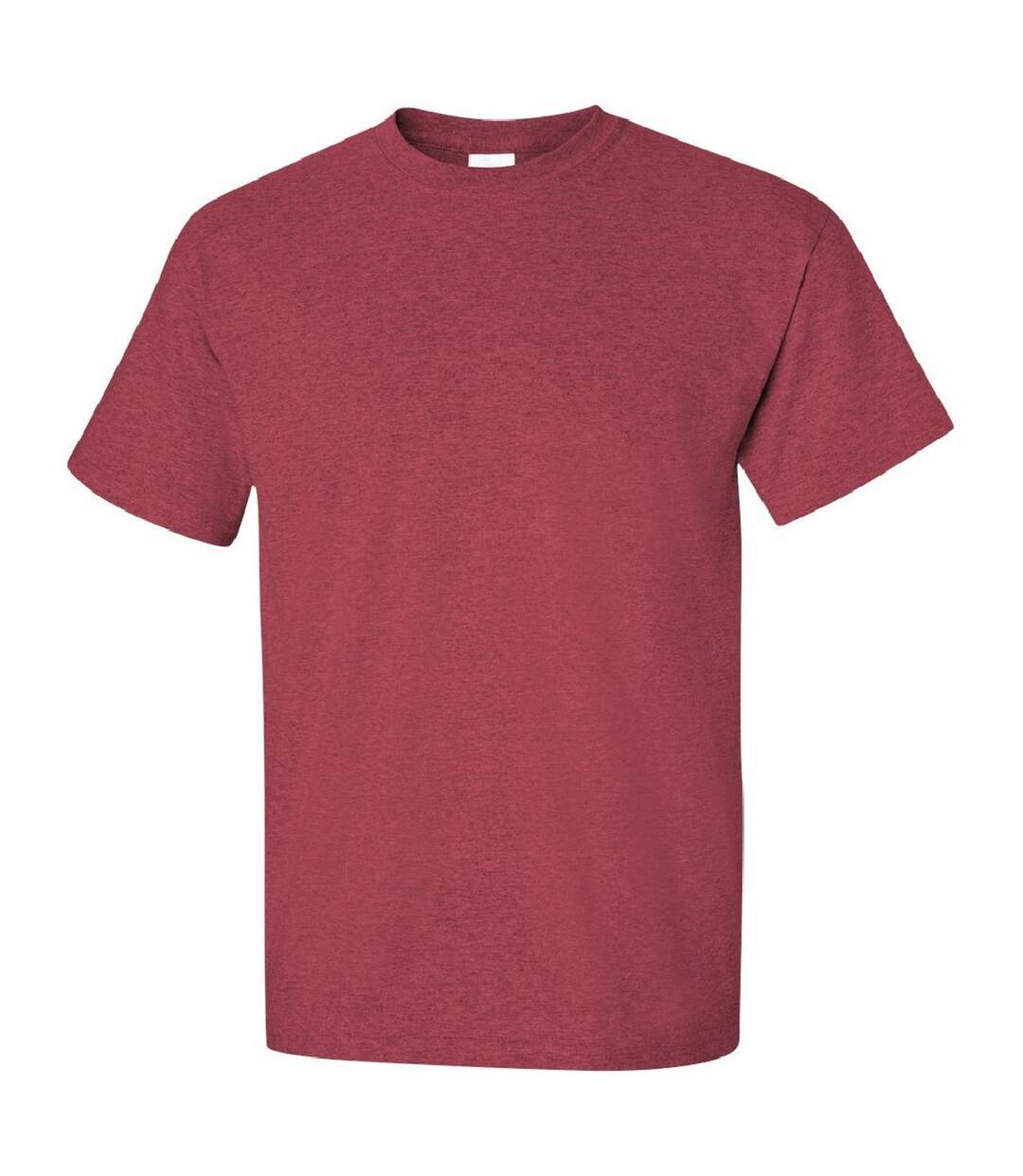 T-shirt à manches courtes homme rouge chiné Gildan