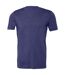 Canvas t-shirt jersey hommes bleu nuit chiné Bella + Canvas