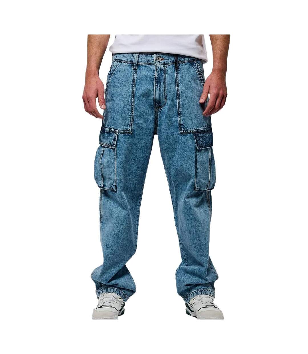 Jean cargo bleu homme kaporal kp asher - 26-1