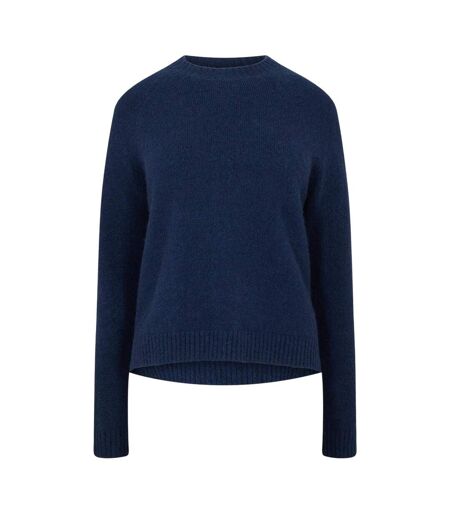 T-shirt Manches Longues Motif/style Côtelé Femme Bleu Foncé Boss
