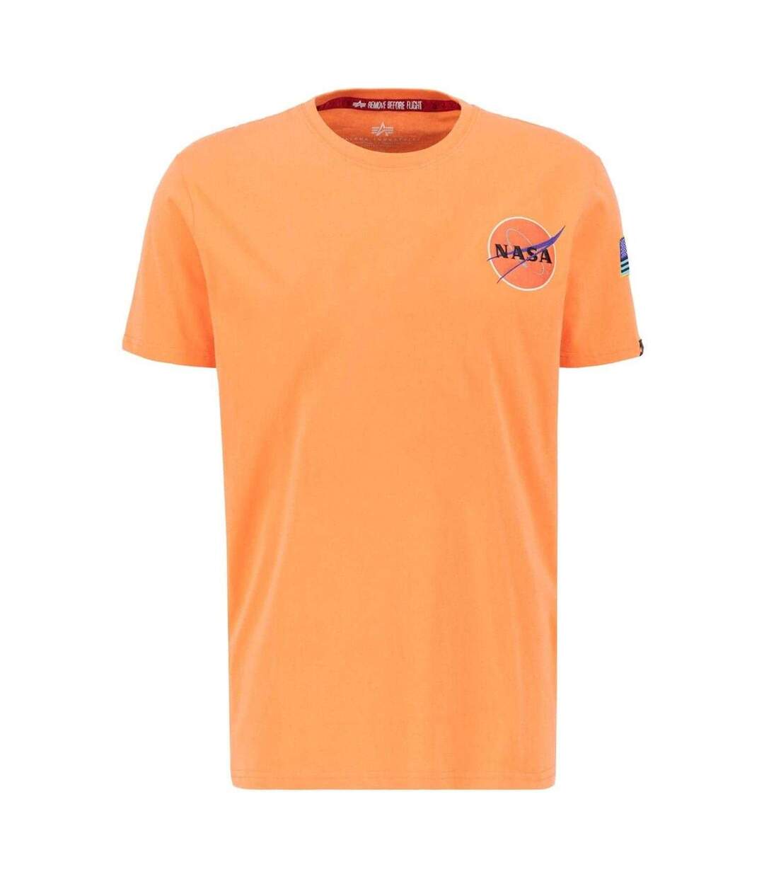T-shirt Motif/style Navette Alpha Industries Homme Orange Clair NASA-1