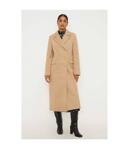 Dorothy Perkins Womens/Ladies Maxi Double-Breasted Coat (Camel)