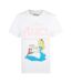 T-Shirt blanc femme disney alice spring classic-2