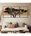 Déco Murale Encadrée Lahos 204cm Naturel & Noir-5