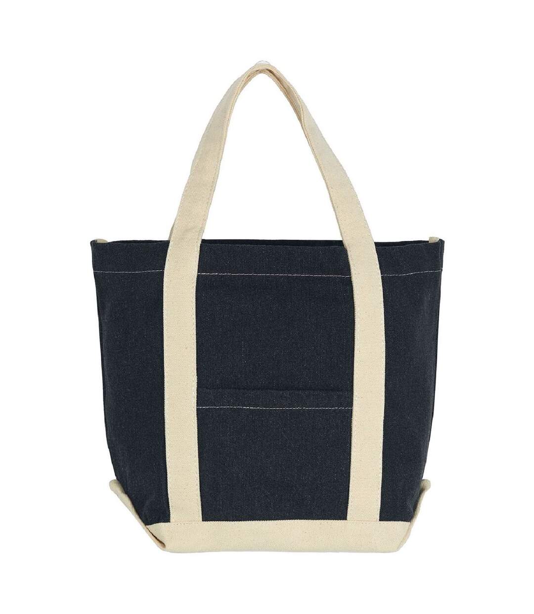 Sac cabas en toile denim - CA-3828 DS - noir denim-1