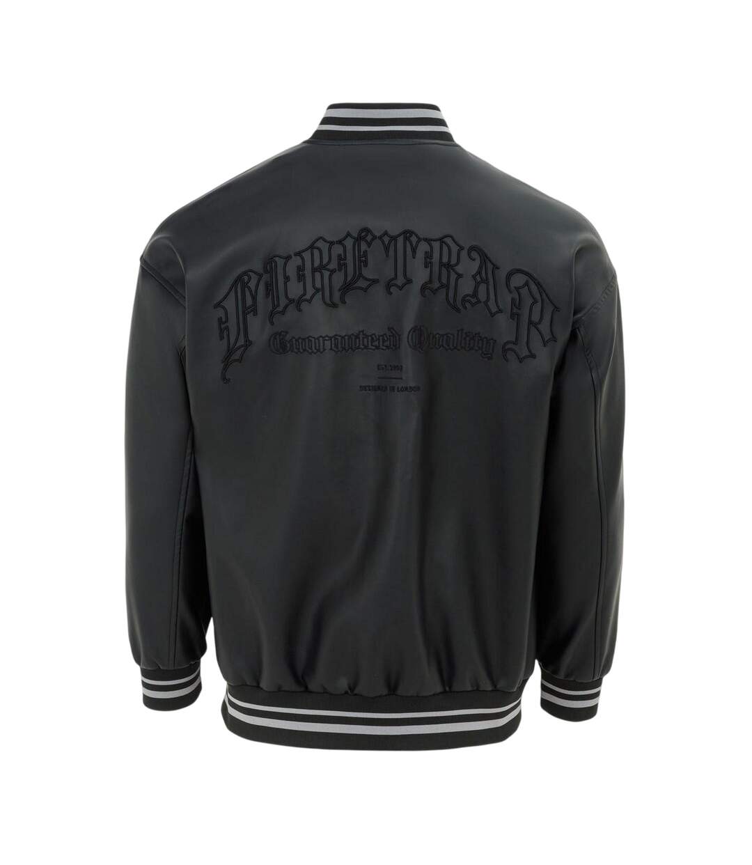 Blouson D´université Baseball Motif/style Logo Homme Noir Firetrap-3