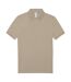 Polo homme taupe clair B&C