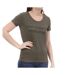 T-shirt Kaki Femme Lee Cooper Ole - S