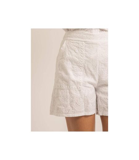 Short taille haute pur coton dentelle XETTA - Dona X Lisa