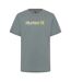 T-shirt Motif/style Gros Logo Homme Gris Hurley-1
