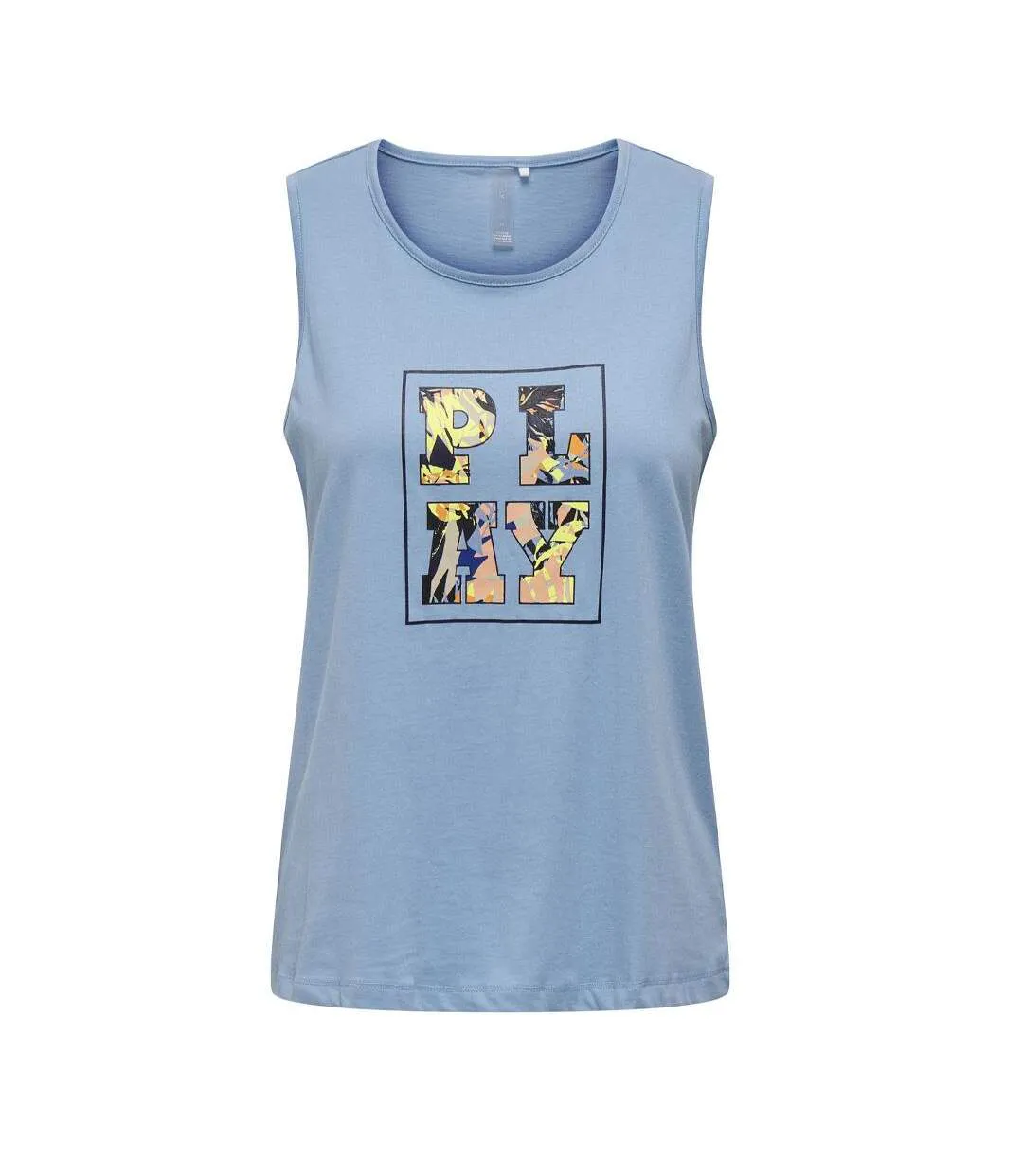 Débardeur bleu femme only life tank-1