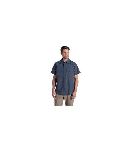Chemise Unie Manches Courtes Kiwi Homme Bleu Sombre Craghoppers