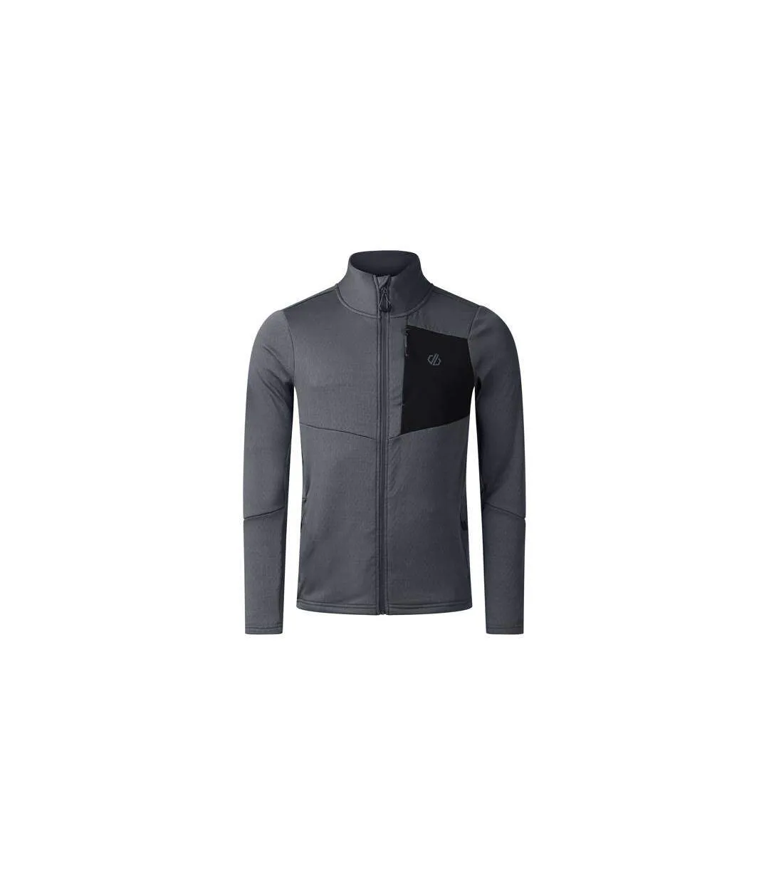 Veste De Sport Extensible À Col Montant Venture Homme Gris Foncé Noir Dare 2B-1