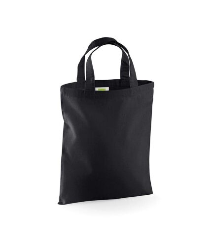 Westford Mill Mini Reusable Tote Bag (Black) (One Size)