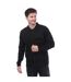Mens Relaxed Fit Overshirt Black Boss-1