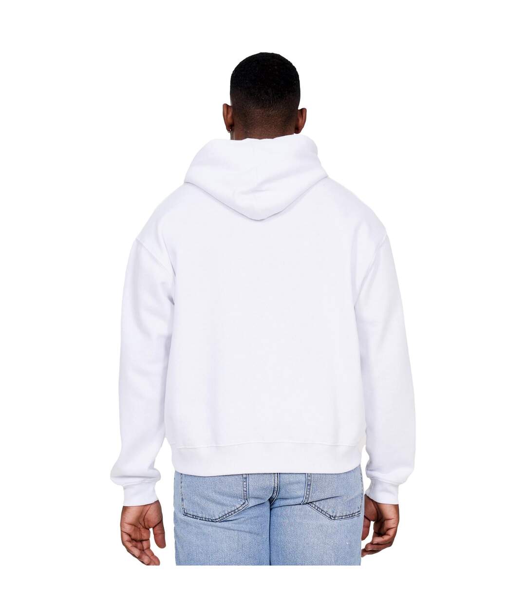 Sweat à capuche homme blanc Casual Classics-2