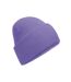 Bonnet Classic Adulte Violet Clair Beechfield-1