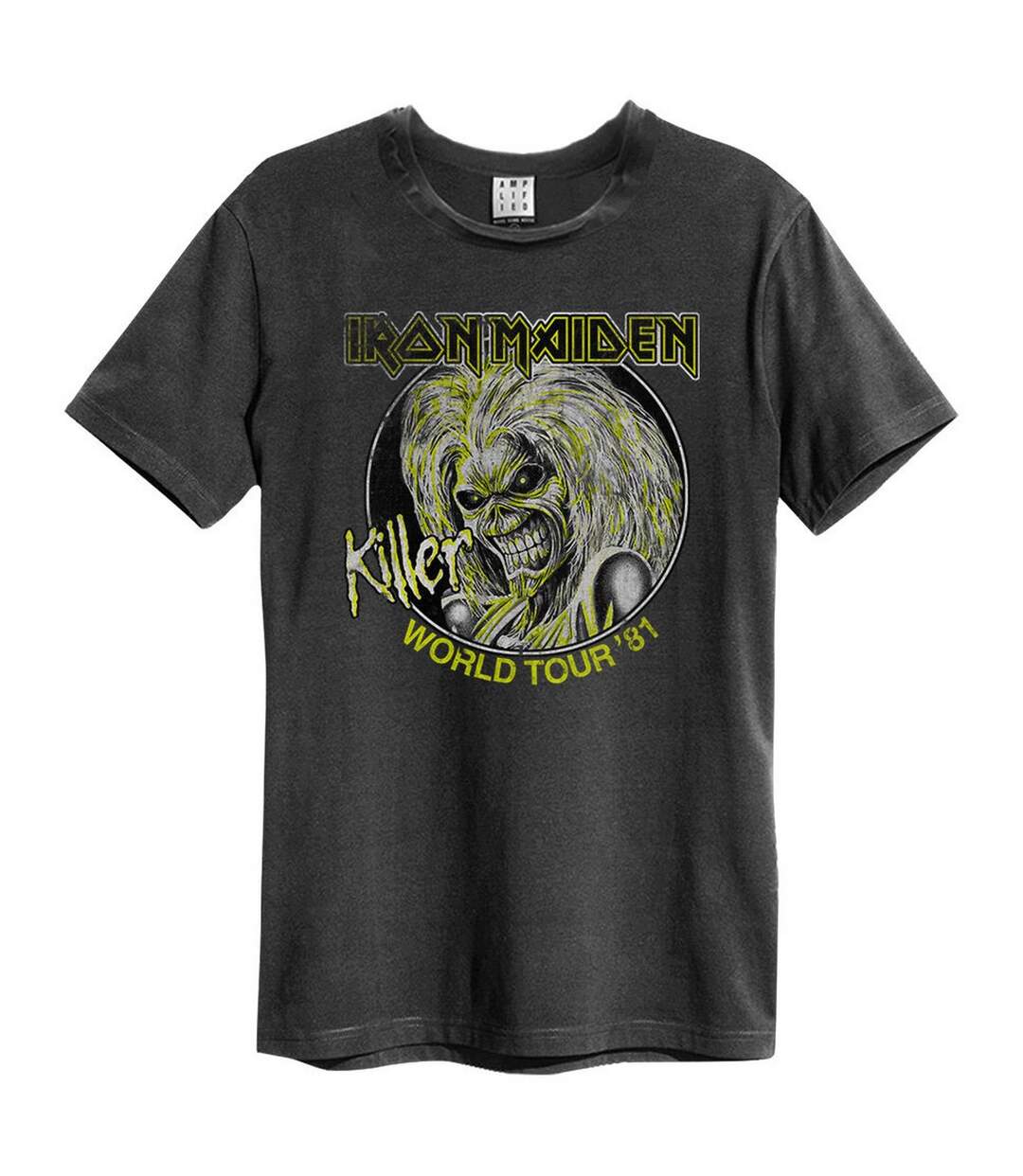 T-shirt killer world tour ´81 adulte anthracite Amplified-1