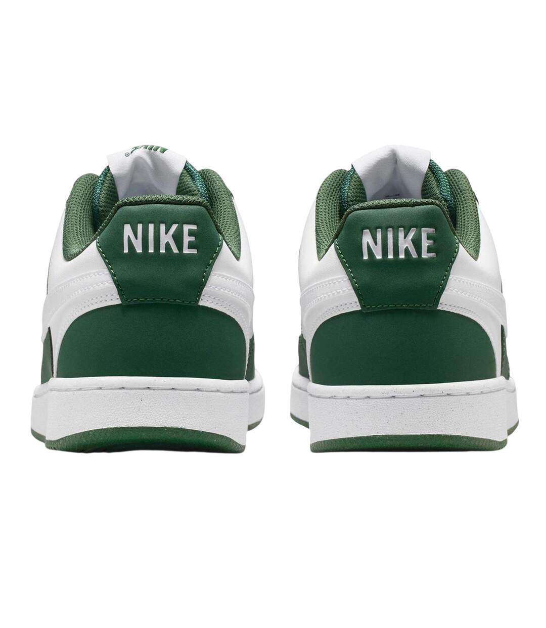 Mens Vision Low Leather Trainers White Green Nike-2
