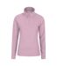 Womens/ladies camber ii fleece top light pink Mountain Warehouse-1