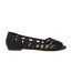 Womens/ladies Prim Peep Toe Wide Pumps Black Dorothy Perkins-2