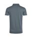 Mens quentin knitted short-sleeved polo shirt blue mirage Weird Fish-2