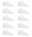 Lot 10 Paires de socquettes invisibles - PA037 - blanc