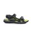 Mens kota drift open toe sandals black/bright kiwi Regatta