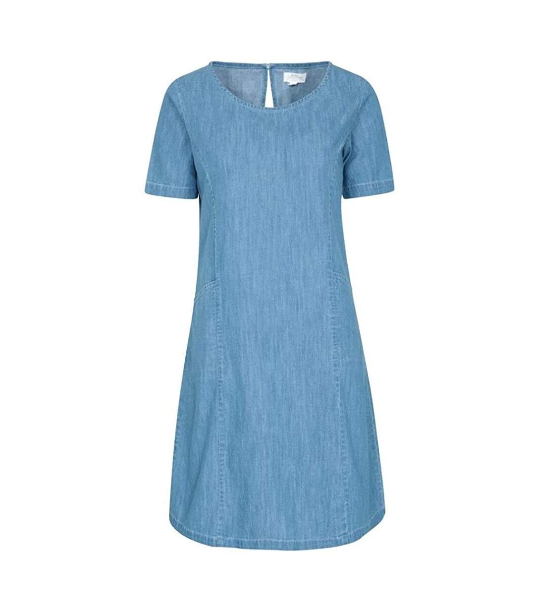 Womens/ladies Flora Casual Dress Denim Mountain Warehouse-1