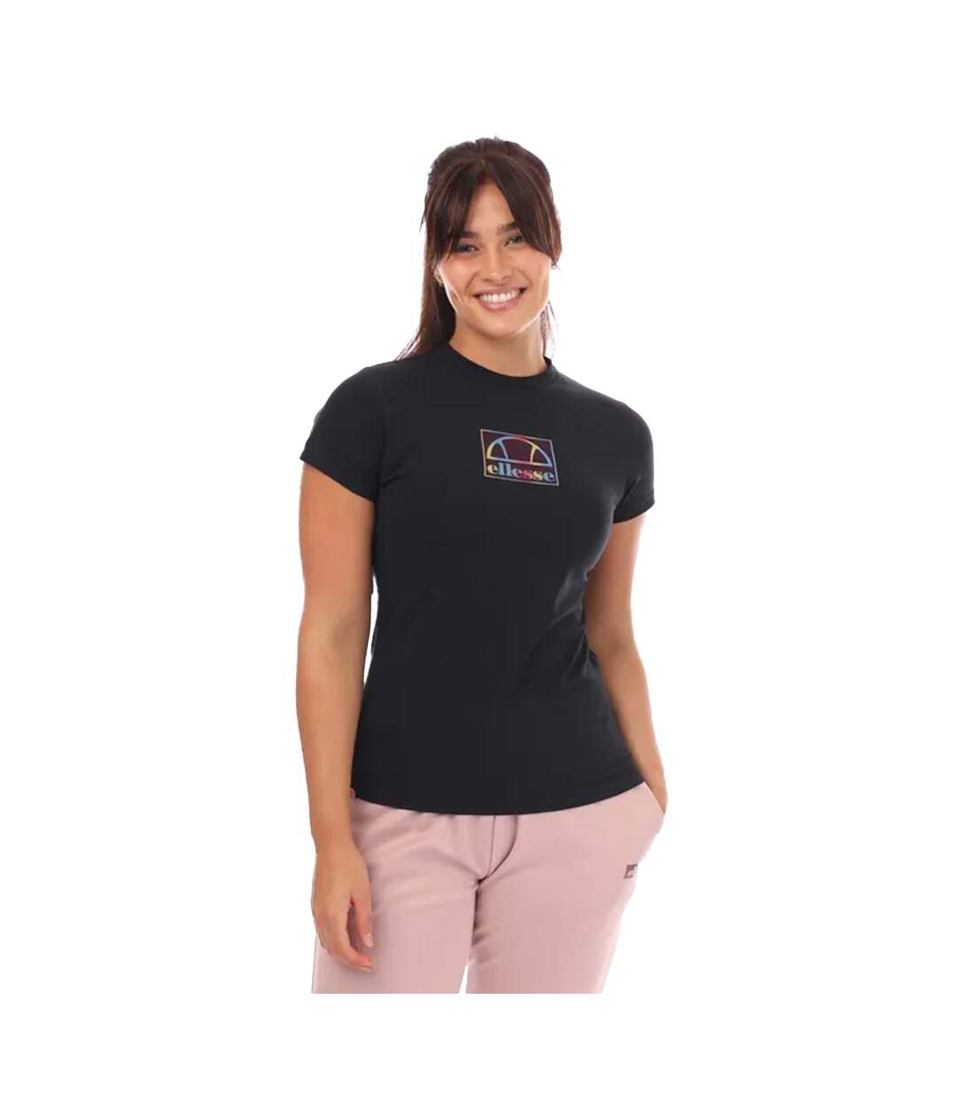Womens/ladies Karen T-shirt Black Ellesse-2