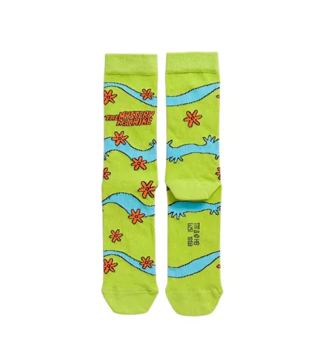 Chaussettes Motif/style Mystery Machine Adulte Noir Vert Scooby Doo