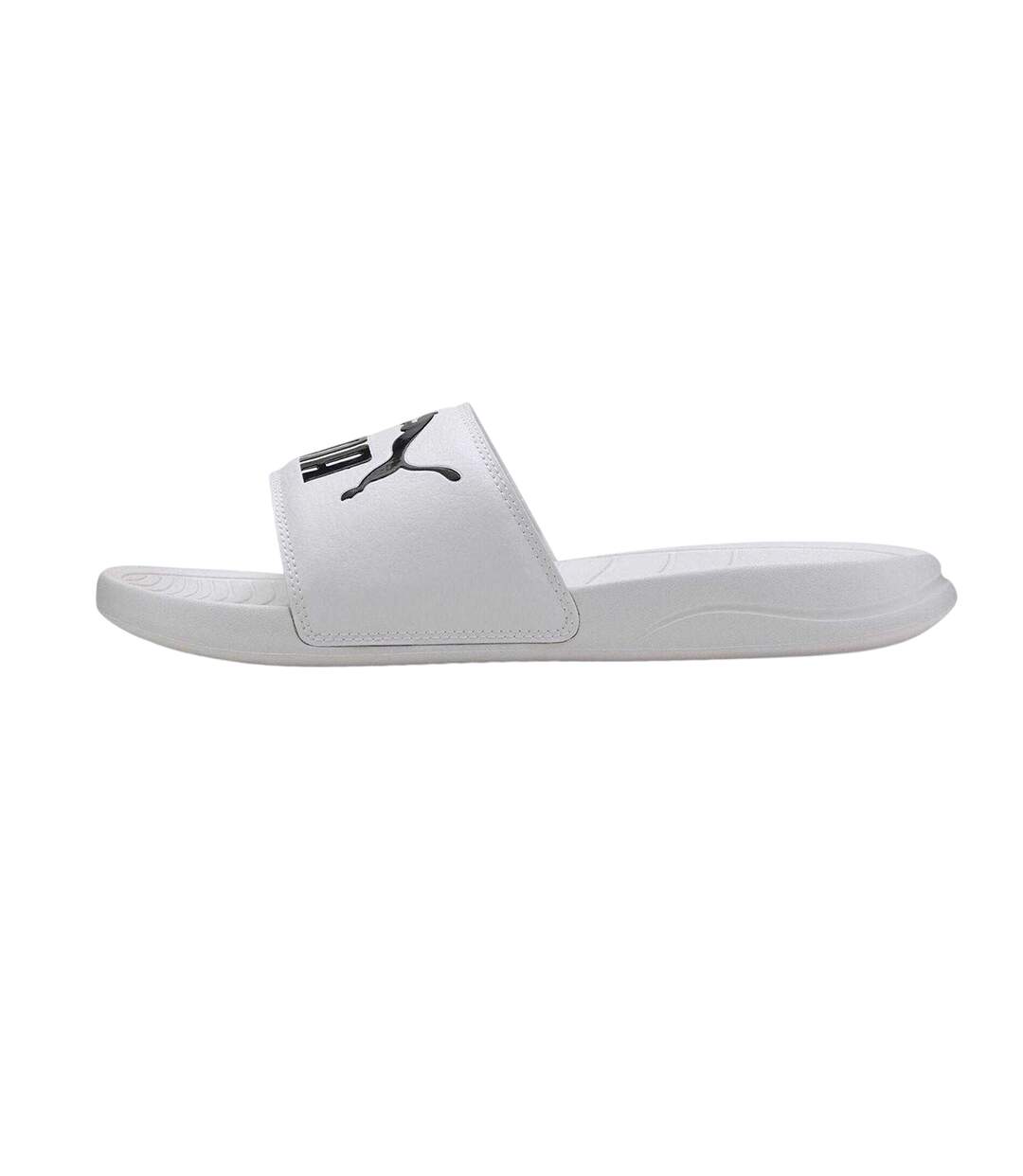 Mens Popcat Flat Sliders White Puma-3