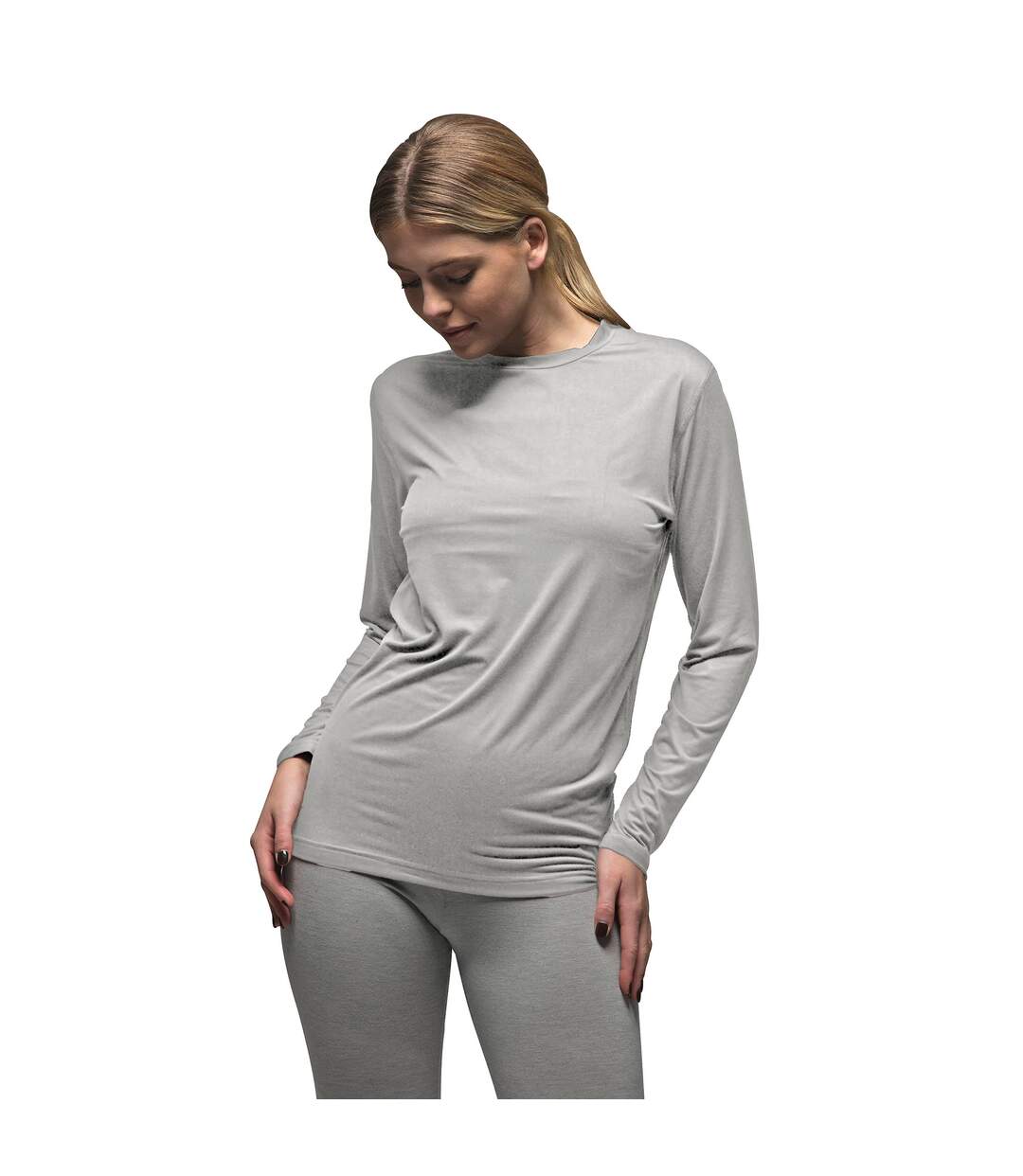 Ultra Lite Fleece-Lined Thermal Top for Women | Ladies Long Sleeve Thermal Top-5