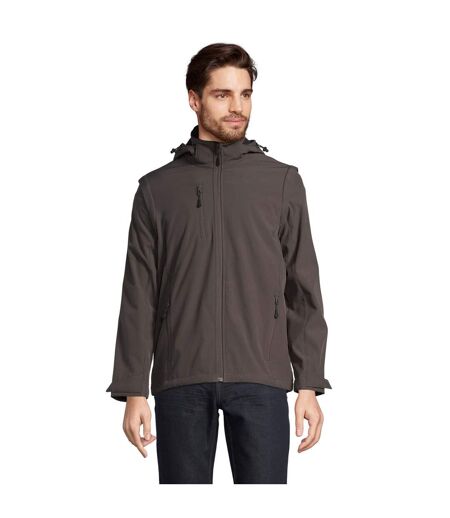Veste Softshell Falcon Adulte Gris Charbon Uni SOLS