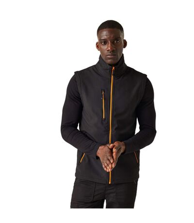 Veste Sans Manches Homme Noir Orange Vif Regatta Professional
